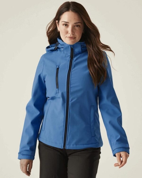 WSRG636 LADIES VENTURER 3 LAYER HOODED SOFTSHELL