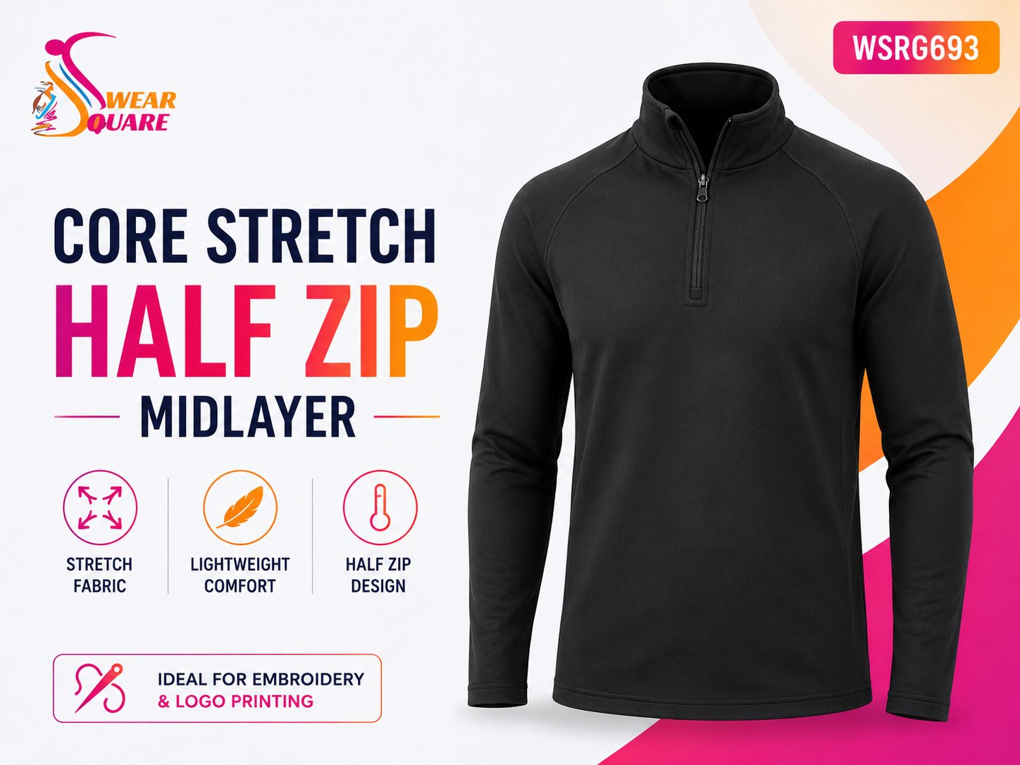 Core Stretch Half Zip Midlayer UK